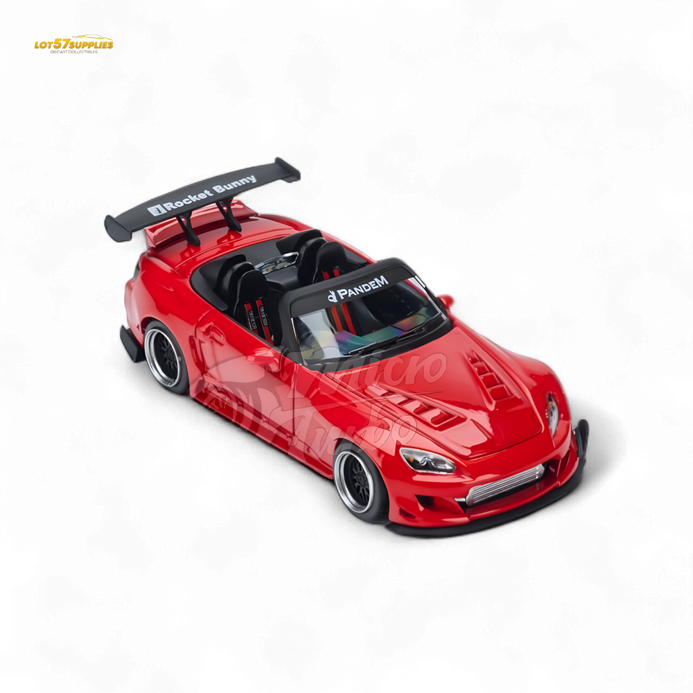MicroTurbo Honda S2000 Pandem Rocket Bunny Red 1:64