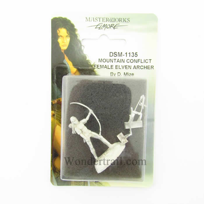 DSM1135 Mountain Conflict Female Elven Archer Miniature (ONLINE ORDER ONLY)