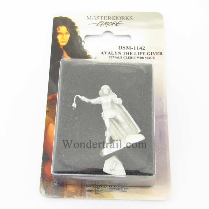 DSM1142 Female Cleric with Mace Avalyne The Life Giver Miniature (ONLINE ORDER ONLY)
