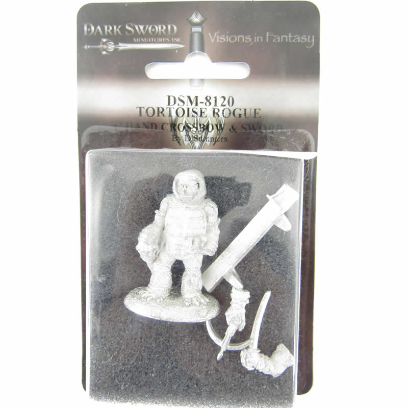 DSM8120 Tortoise Rogue with Hand Crossbow and Sword Miniature (ONLINE ORDER ONLY)