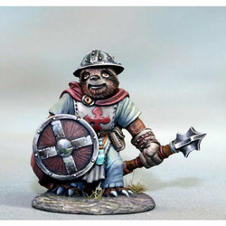 DSM8133 Sloth Cleric With Mace and Shield Miniature Figurine Critter Kingdoms Dark Sword Miniatures