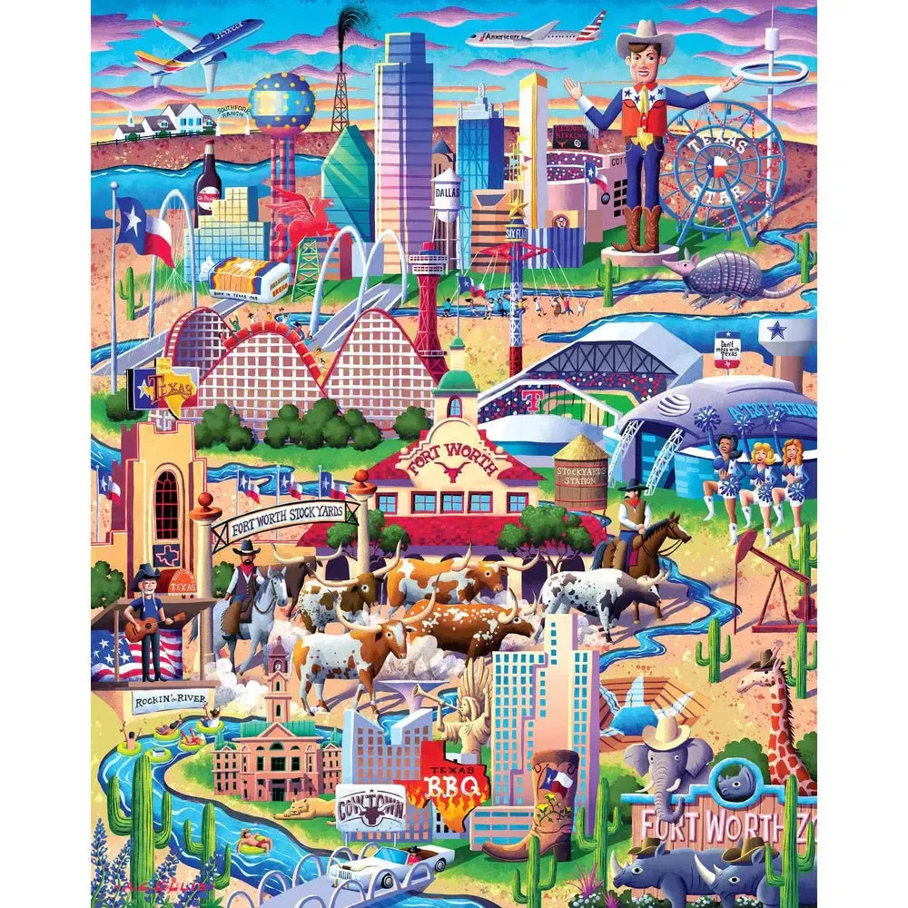 Dallas-Fort Worth 210 Piece Jigsaw Puzzle Boardwalk (ONLINE ORDER ONLY)