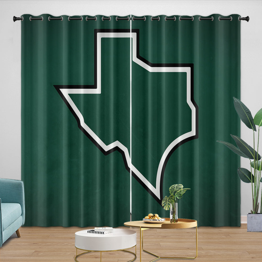 Dallas Stars Curtains Blackout Window Drapes Room Decoration (Online Order Only)