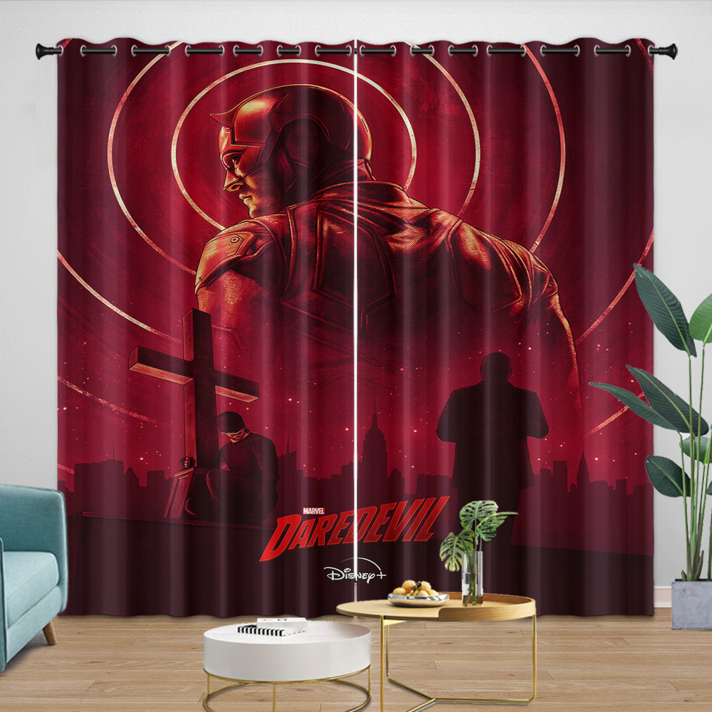 Daredevil Curtains Pattern Blackout Window Drapes Room Decoration (ONLINE ORDER ONLY)