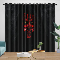 Darth Maul Curtains Pattern Blackout Window Drapes (ONLINE ORDER ONLY)
