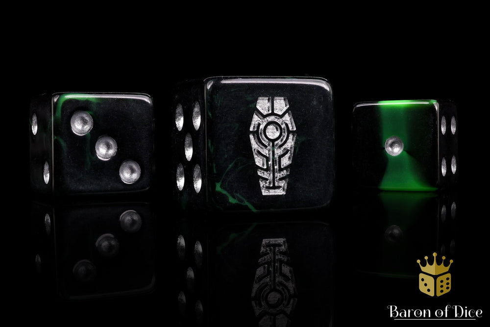 Day of the Dead Dice - Silver Coffin (ONLINE ORDER ONLY)