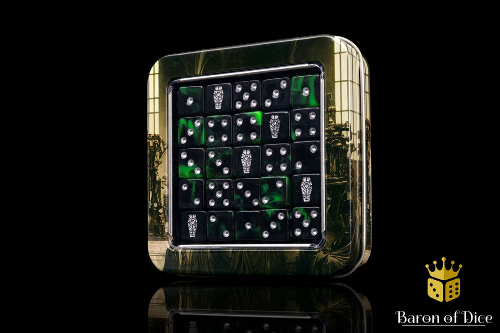 Day of the Dead Dice - Silver Coffin (ONLINE ORDER ONLY)