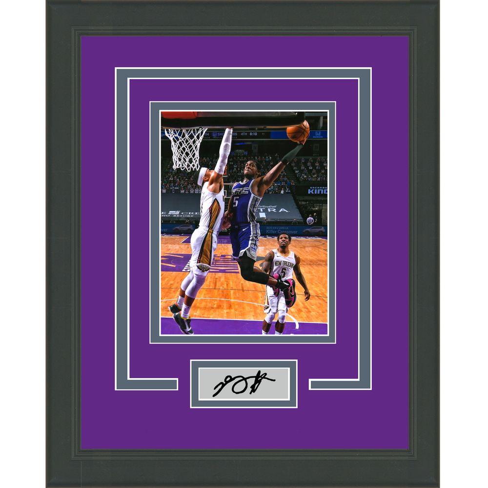 Framed De'Aaron Fox Facsimile Laser Engraved Signature Auto Sacramento Kings 11x14 Basketball Photo (ONLINE ORDER ONLY)