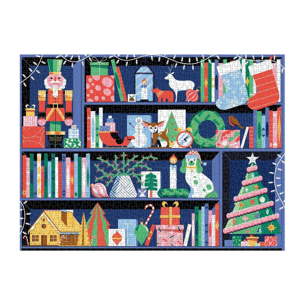 Deck the Shelves 1000 Piece Jigsaw Puzzle Galison