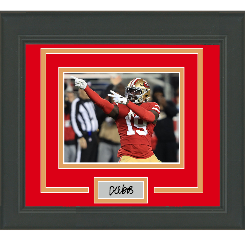 Framed Deebo Samuel Facsimile Laser Engraved Signature Auto San Francisco 49ers 11x14 Football Photo (ONLINE ORDER ONLY)