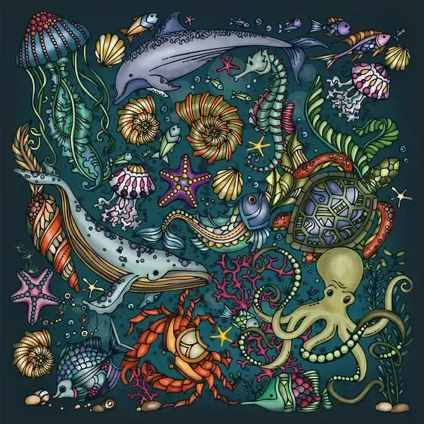 Deep Sea 246 Piece Jigsaw Puzzle with Display Frame Curiosi (ONLINE ORDER ONLY)