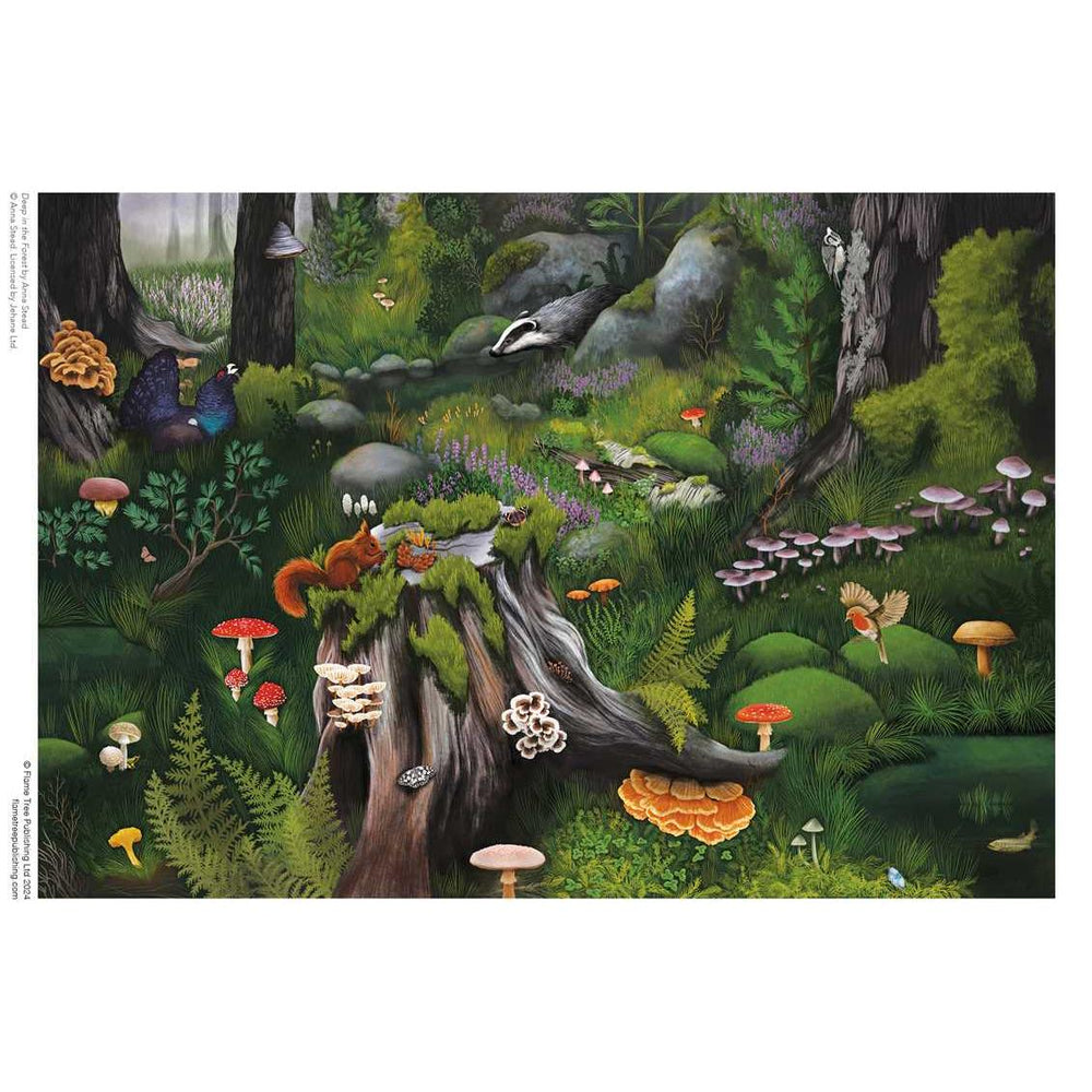 Deep in the Forest by Anna Stead 1000 Piece Jigsaw Puzzle Flame Tree (ONLINE ORDER ONLY)