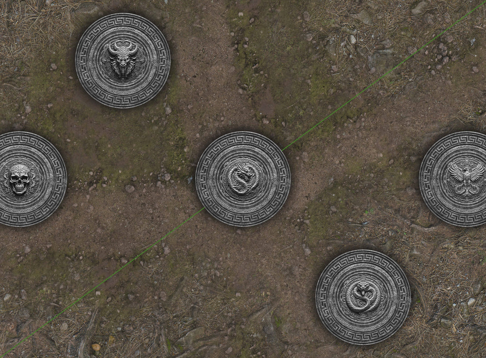Spearhead - Cracked Earth & Deep Forest - Neoprene Battle Mat with Bag (Online Order Only)