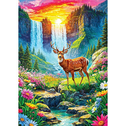 Deer Paradise 1000 Piece Jigsaw Puzzle Enjoy (ONLINE ORDER ONLY)