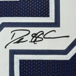 Framed Facsimile Autographed Deion Sanders 35x39 Dallas Blue Reprint Laser Auto Football Jersey Size Men's XL (ONLINE ORDER ONLY)