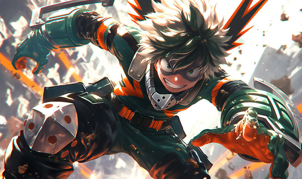 Deku Art: Unwavering Stance - MHA Digital Download - Stand Tall with Heroism!🛡️ #MHA #Deku (ONLINE ORDER ONLY)