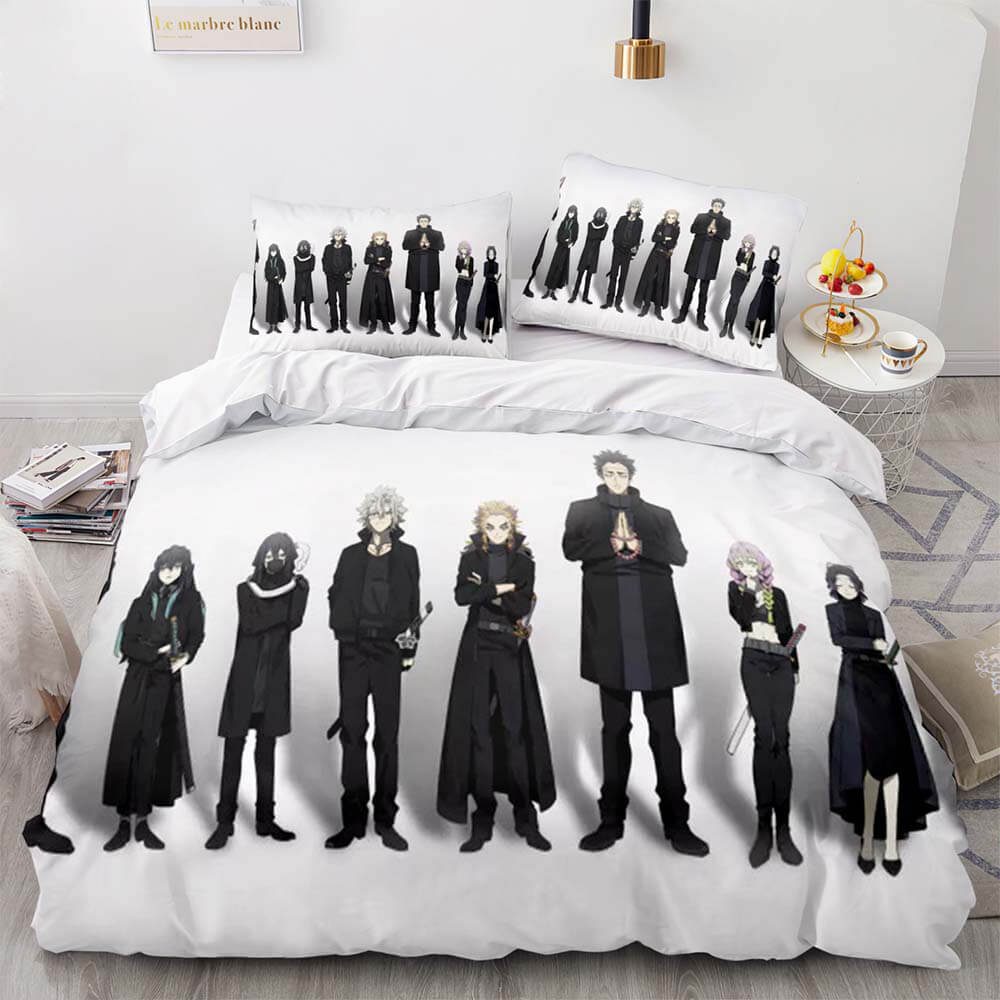 Demon Slayer Bedding Set Cosplay Quilt Cover Without Filler (Online Order Only)