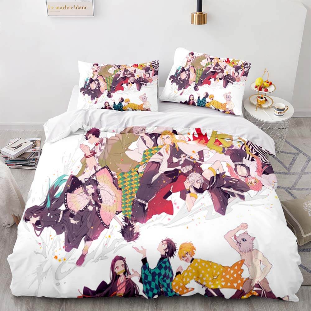 Demon Slayer Bedding Set Cosplay Quilt Cover Without Filler (Online Order Only)
