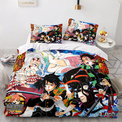Demon Slayer Cosplay Bedding Set Quilt Covers Without Filler (Online Order Only)