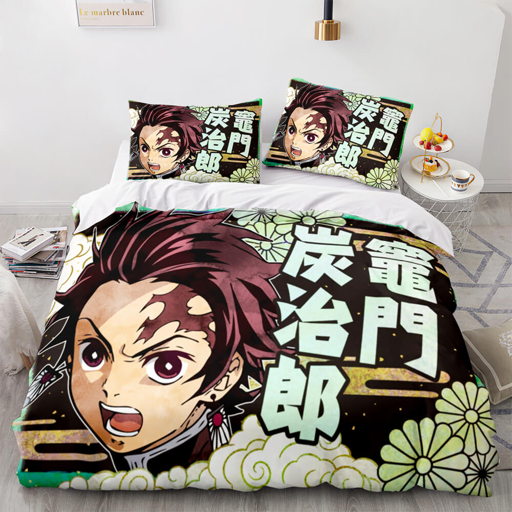 Demon Slayer Cosplay Bedding Set Quilt Covers Without Filler (Online Order Only)