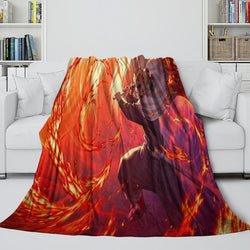 Demon Slayer Kimetsu no Yaiba Blanket Flannel Throw Room Decoration (Online Order Only)