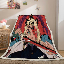Demon Slayer Flannel Fleece Blanket (Online Order Only)