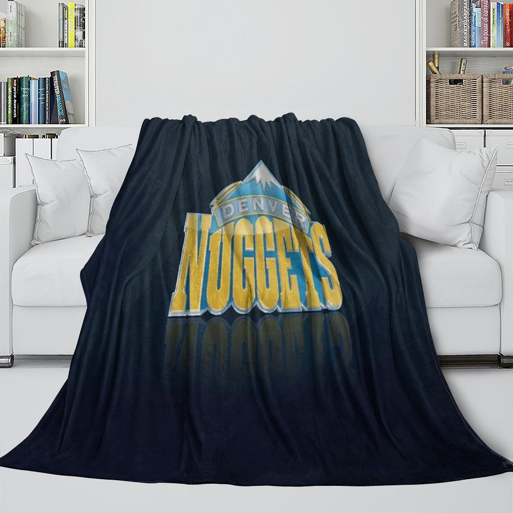 Denver Nuggets Blanket Flannel Fleece Throw Room Decoration (Online Order Only)