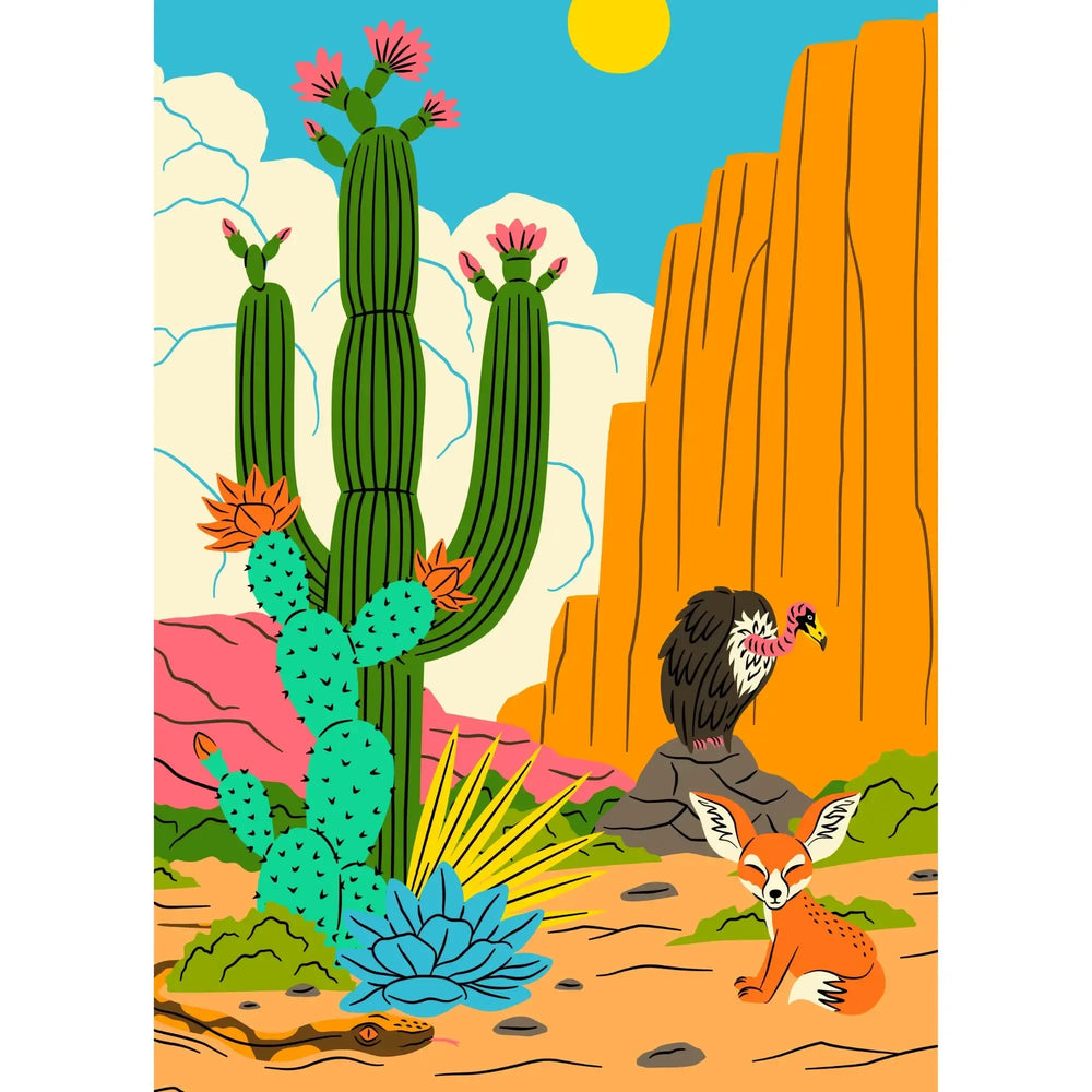 Desert Friends 99 Piece Mini Jigsaw Puzzle Puzzledly (ONLINE ORDER ONLY)