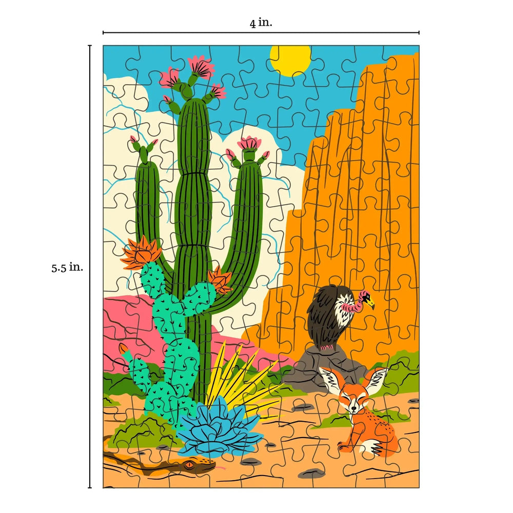 Desert Friends 99 Piece Mini Jigsaw Puzzle Puzzledly (ONLINE ORDER ONLY)