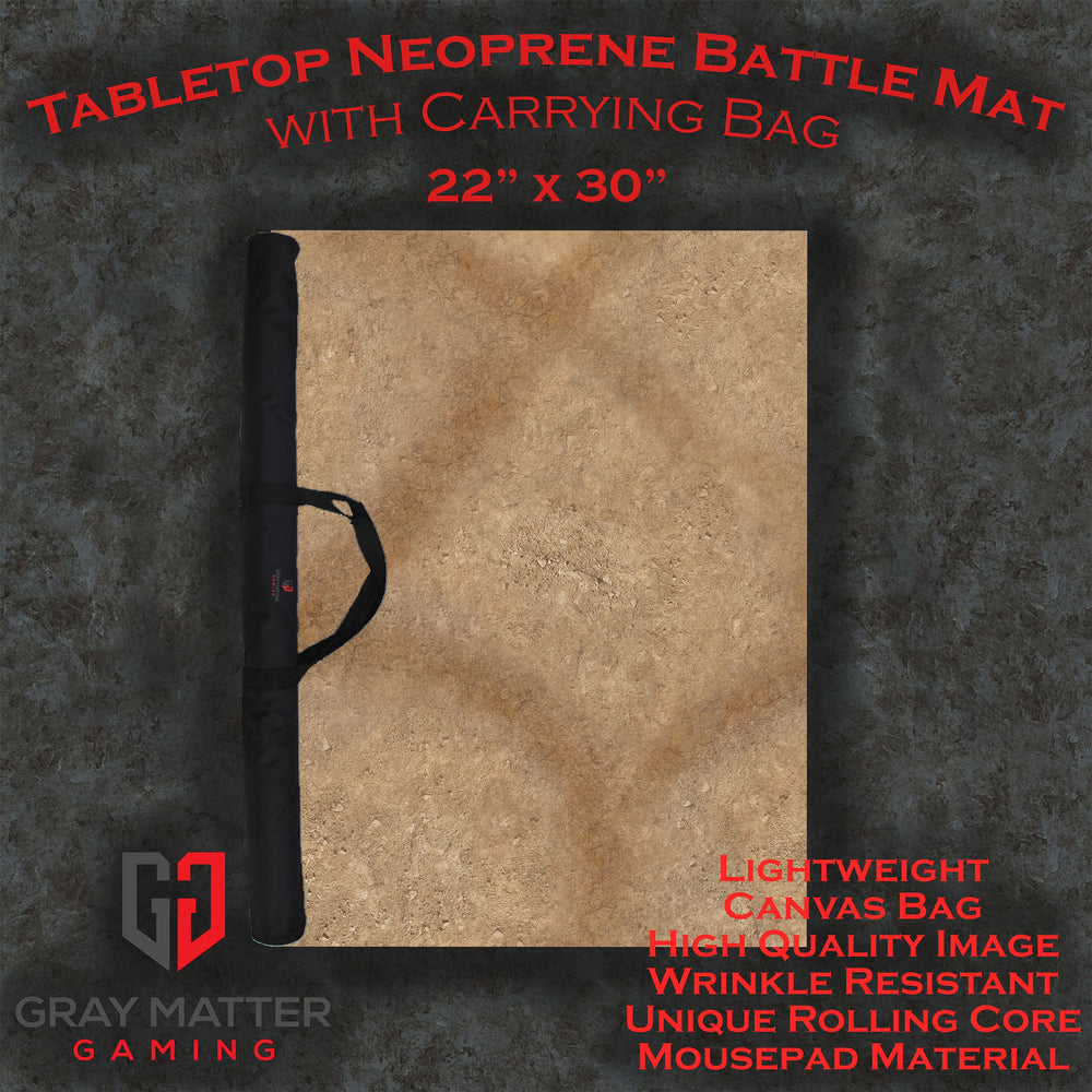 Desert Paths - Neoprene Battle Mat with Bag