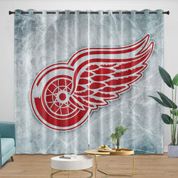 Detroit Red Wings Curtains Blackout Window Drapes Room Decoration (Online Order Only)