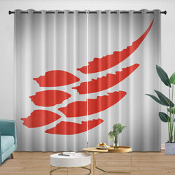 Detroit Red Wings Curtains Blackout Window Drapes Room Decoration (Online Order Only)
