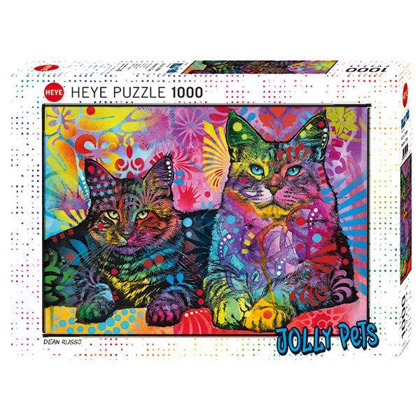 Devoted 2 Cats Jolly Pets 1000 Piece Jigsaw Puzzle Heye (ONLINE ORDER ONLY)