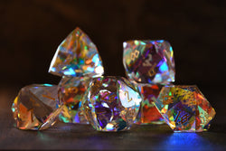 Pre-Order || Diamond Prism Multifaceted Glass Dice Set