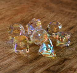 Pre-Order || Diamond Prism Multifaceted Glass Dice Set