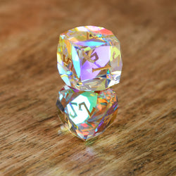 Pre-Order || Diamond Prism Multifaceted Glass Dice Set