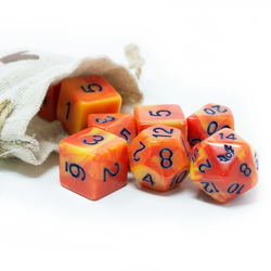 Humblewood: Alderheart Ember Dice and Pouch (ONLINE ORDER ONLY)