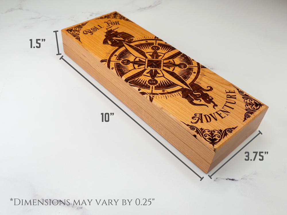 Compass Adventure | Engraved Dual Hex Dice Vault (ONLINE ORDER ONLY)