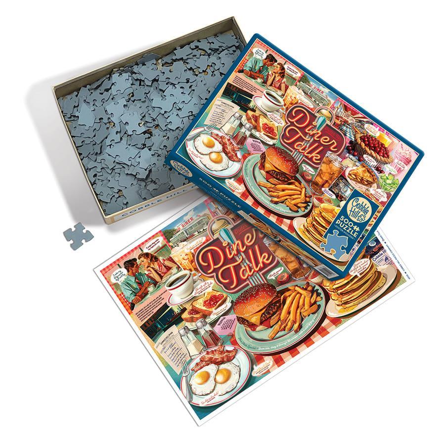 Diner Talk 500 Piece Jigsaw Puzzle Cobble Hill (ONLINE ORDER ONLY)