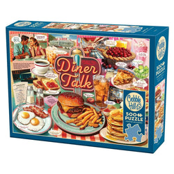 Diner Talk 500 Piece Jigsaw Puzzle Cobble Hill (ONLINE ORDER ONLY)
