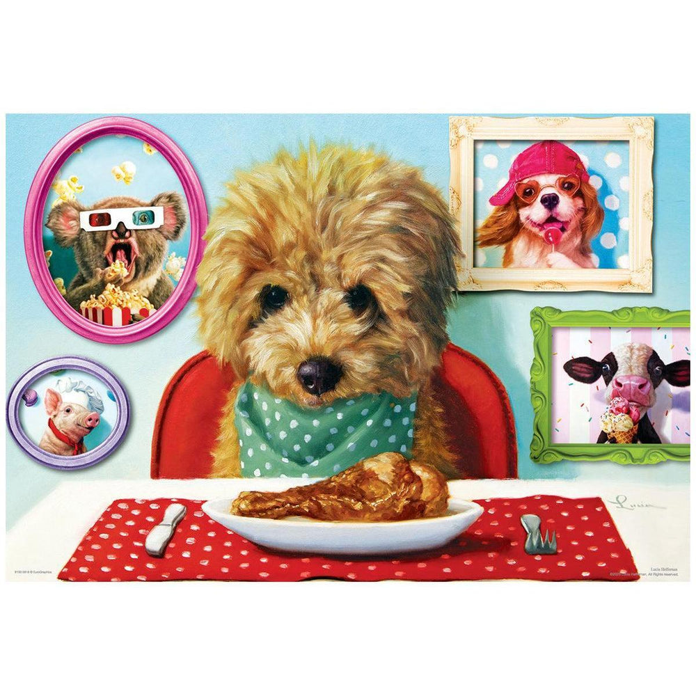 Dinner Time Lunch Bag & 100 Piece Jigsaw Puzzle Eurographics (ONLINE ORDER ONLY)