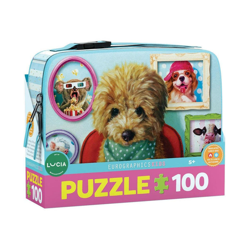 Dinner Time Lunch Bag & 100 Piece Jigsaw Puzzle Eurographics (ONLINE ORDER ONLY)