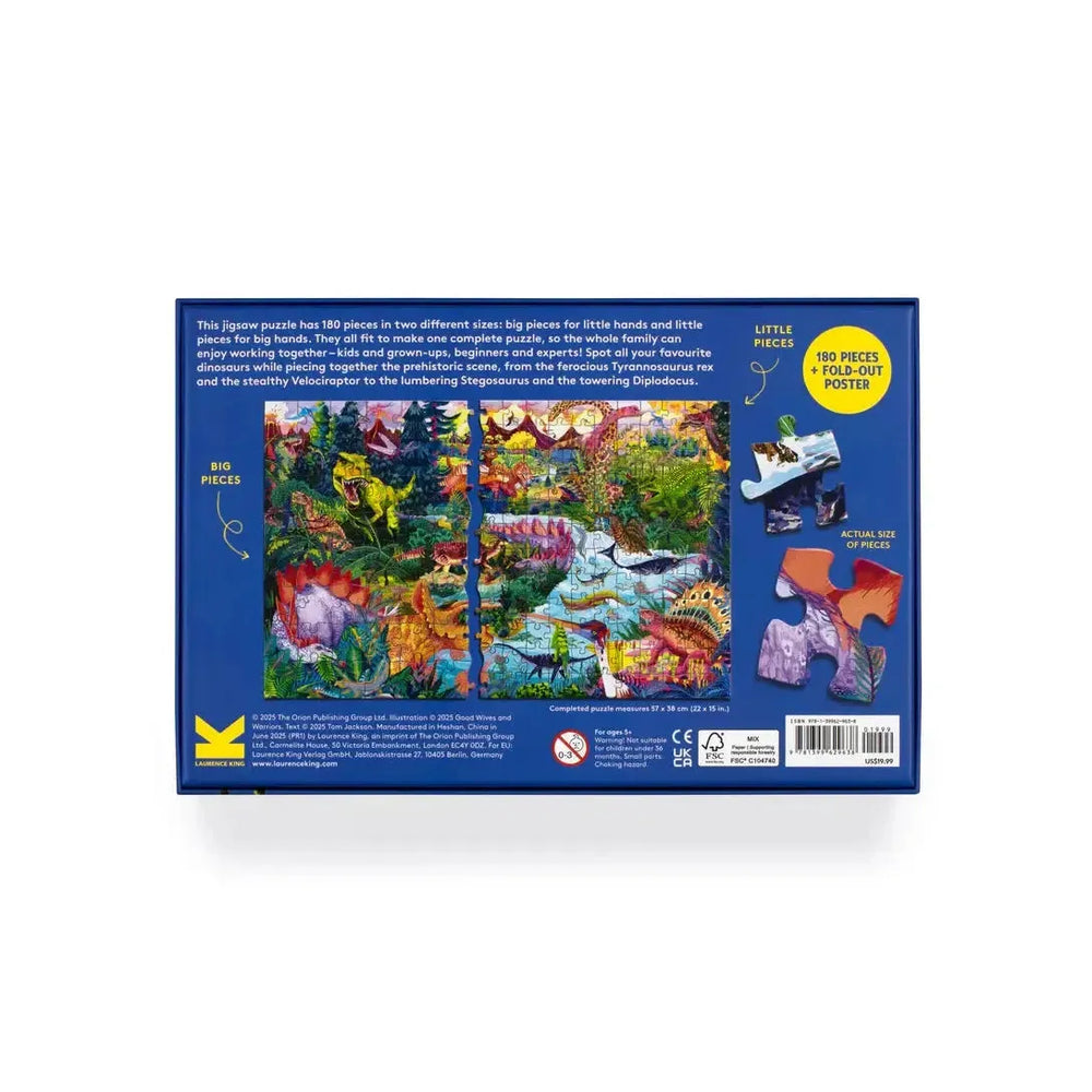 Dinopedia 180 Piece Sharing Jigsaw Puzzle Laurence King (ONLINE ORDER ONLY)