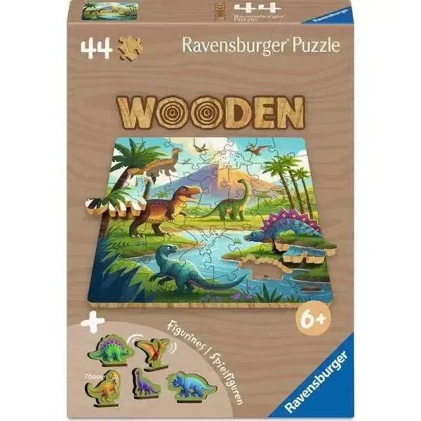 Dinosaur Days 44 Piece Wooden Jigsaw Puzzle Ravensburger (ONLINE ORDER ONLY)