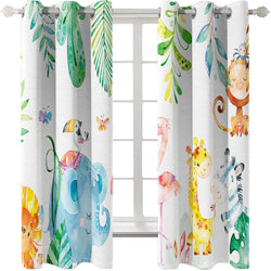 Dinosaur Curtains Blackout Window Treatments Drapes Room Decoration (Online Order Only)