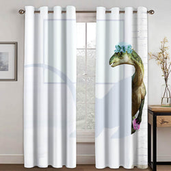 Dinosaur Curtains Blackout Window Treatments Drapes Room Decoration (Online Order Only)