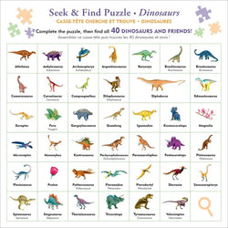 Dinosaurs 100 Piece Seek & Find Jigsaw Puzzle Peter Pauper (ONLINE ORDER ONLY)