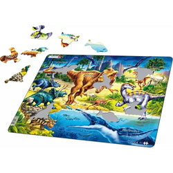 Dinosaurs from the Cretaceous Period 57 Piece Tray Jigsaw Puzzle Larsen (ONLINE ORDER ONLY)