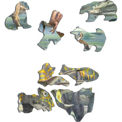 Dinosaurs of the Cretaceous Period 65 Piece Tray Jigsaw Puzzle Larsen (ONLINE ORDER ONLY)