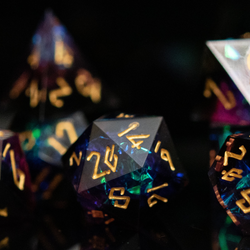 PRE-ORDER || Disenchanted Sharp-Edged Resin Dice Set